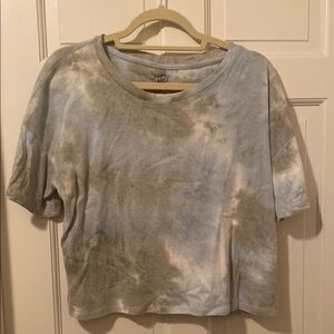 Blue and Gray Tie-Dye Women's T shirt